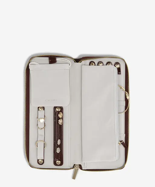 Patent Cherry Jewellery Roll