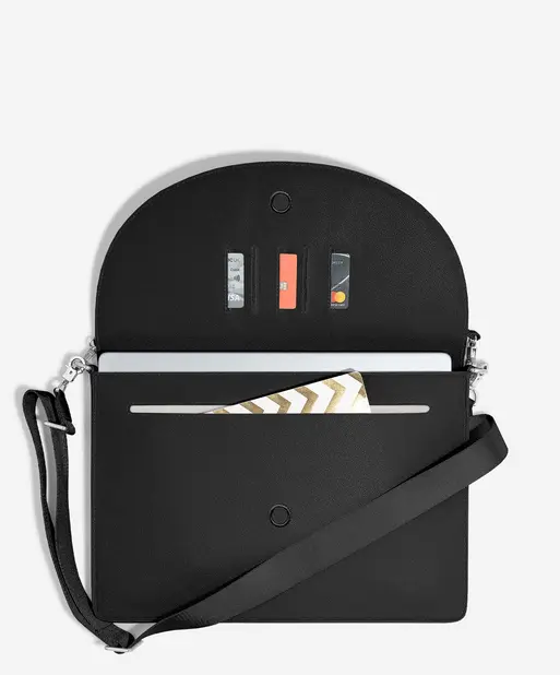 Black Sleek Laptop & Clip on Cable Tidy Set