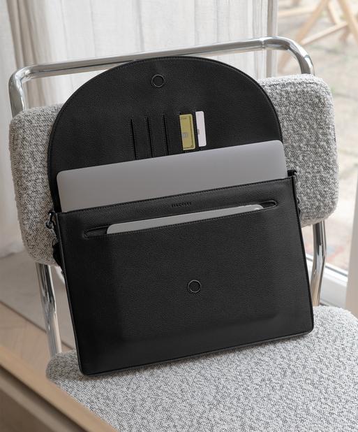 Black Slim Laptop Bag