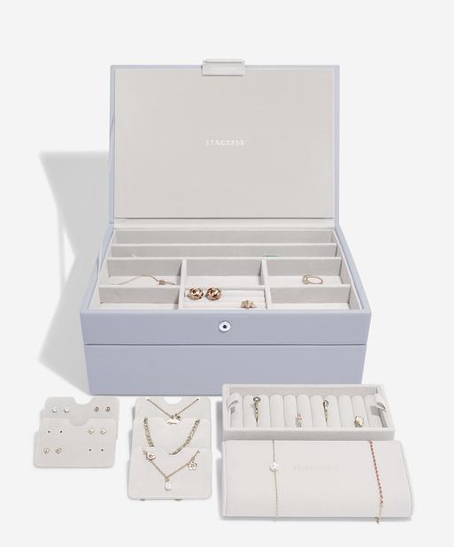 Lavender Classic Jewellery Box Set of 2 With Accessories