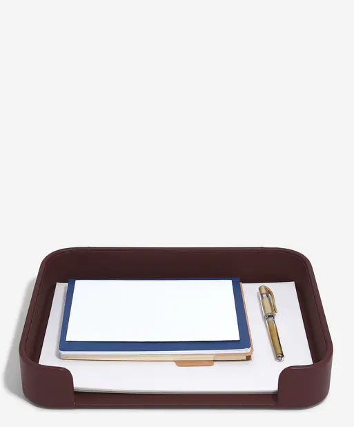Garnet Red Letter Tray
