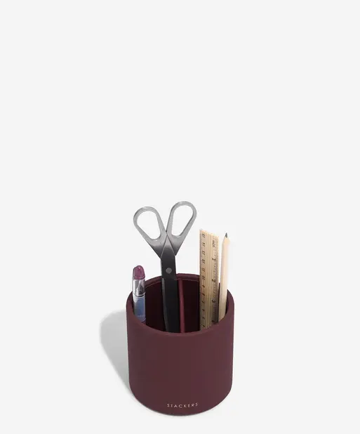 Garnet Red Stationery Pot