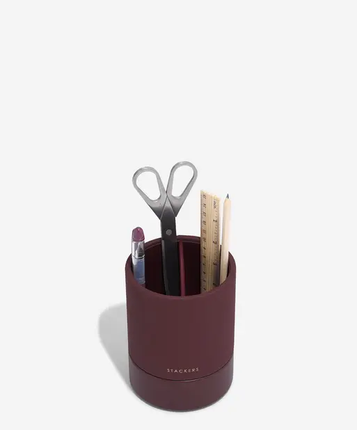 Garnet Red Stationery Pot