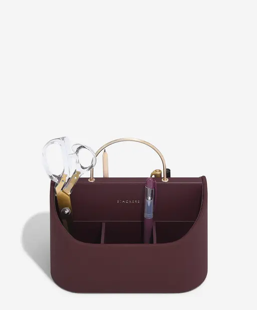 Garnet Red Desk Caddy