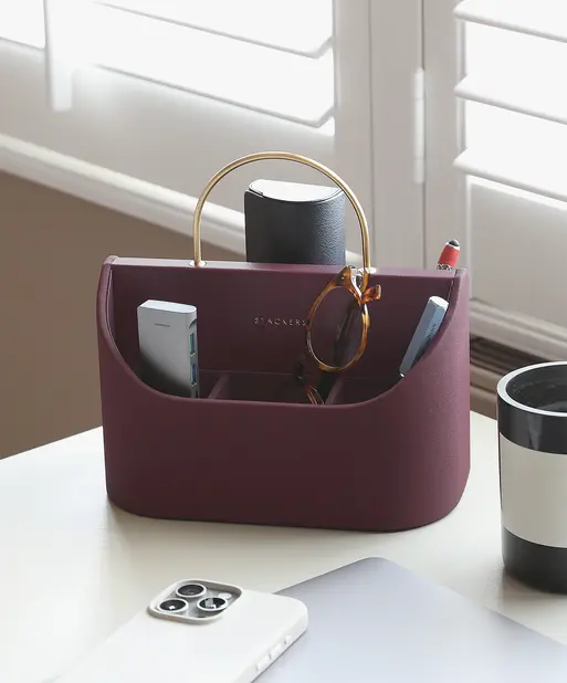 Garnet Red Desk Caddy