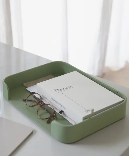 Pistachio Green Letter Tray