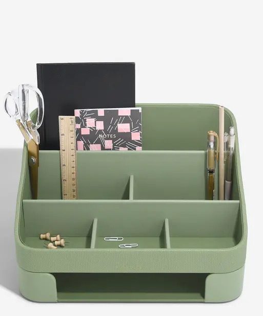 Pistachio Green Desk Organiser Set