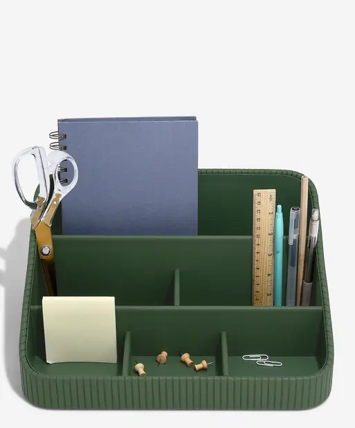 Emerald Green Desk Organiser