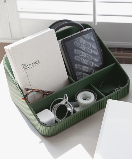 Emerald Green Desk Organiser