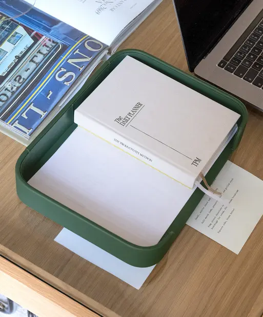 Emerald Green Letter Tray