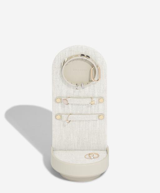 Oatmeal & Linen Rotating Jewellery Stand