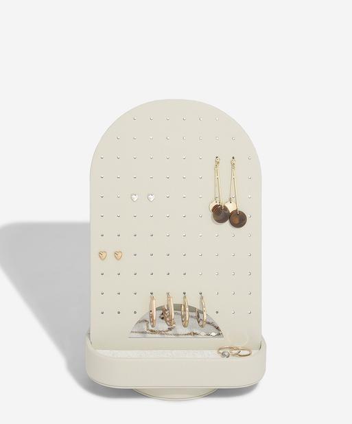 Oatmeal & Linen Rotating Earring Organiser