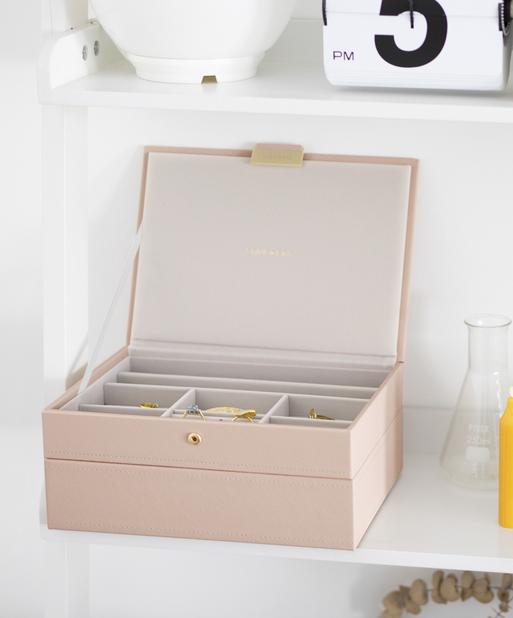 Blush Raffia Classic Jewellery Box Set of 2
