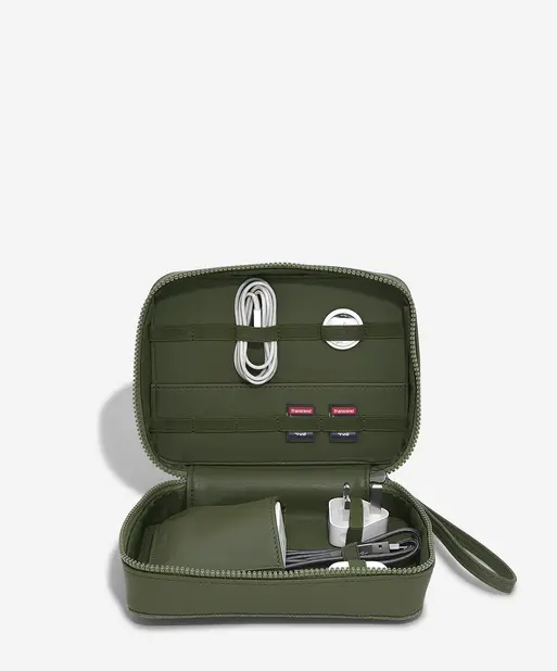 Green Canvas Cable Tidy