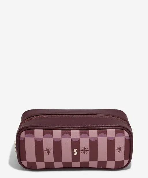 Chequered Star Expanding Cosmetic Bag