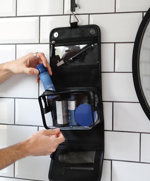 Black Small Hanging Washbag