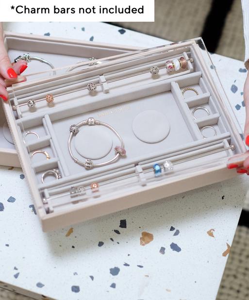 Blush Pink Classic Multi-Bracelet Layer & Display Lid