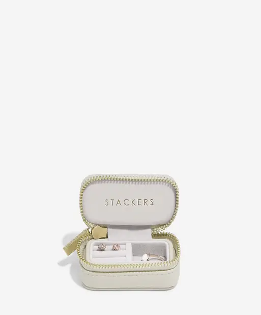 Oatmeal Petite Zipped Jewellery Box