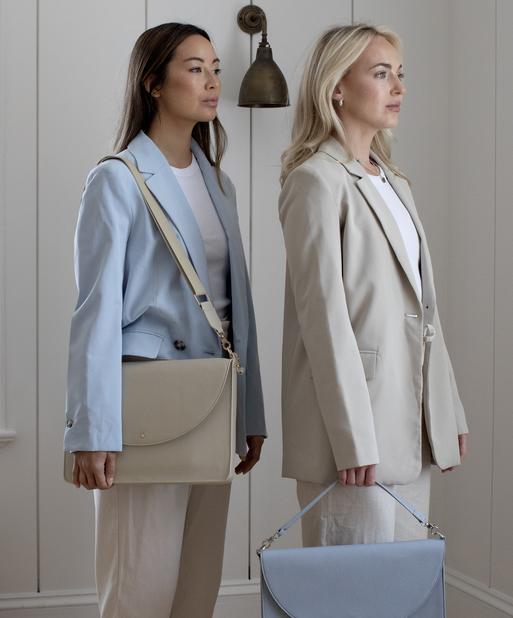 Oatmeal Slim Laptop Bag 