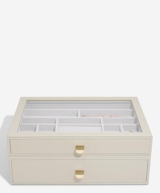 Oatmeal Supersize Jewellery Display Box Set of 2