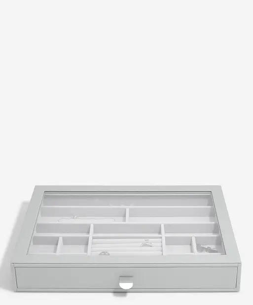 Pebble Grey Supersize Jewellery Box Display Drawer