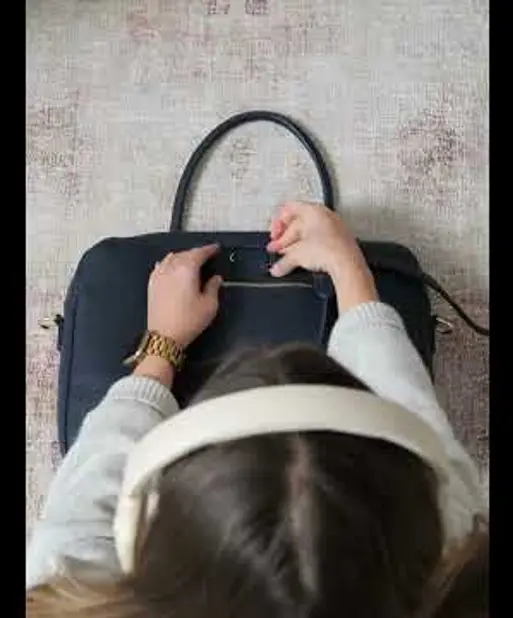 Navy Blue Laptop Bag