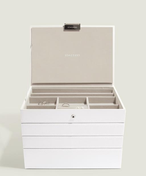 White Classic Jewellery Box Set of 4
