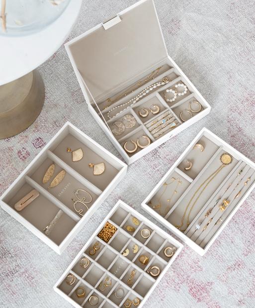 White Classic Jewellery Box Set of 4