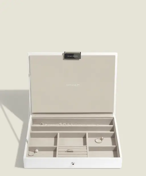 White Classic Jewellery Box Lid