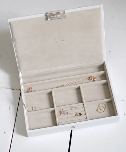 White Classic Jewellery Box Lid
