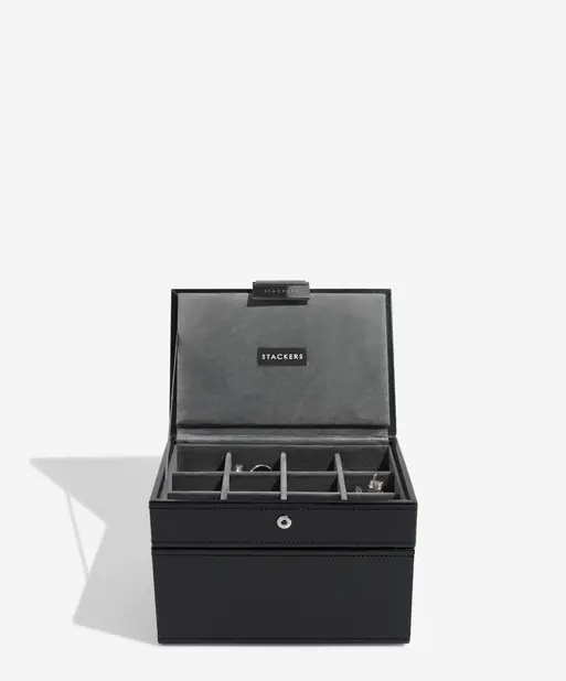Black Cufflink & Watch Box