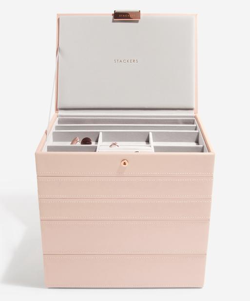 Blush Pink Classic Jewellery Box Set of 5