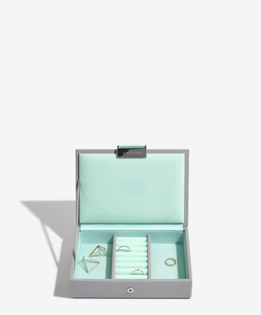 Grey Mint Mini Jewellery Box Lid