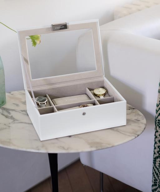 Stackers White Classic 8pc Watch Box