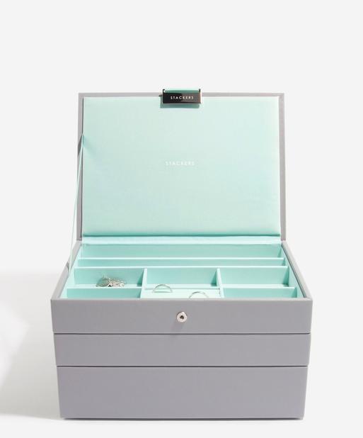 Grey Mint Classic Jewellery Box Set of 3