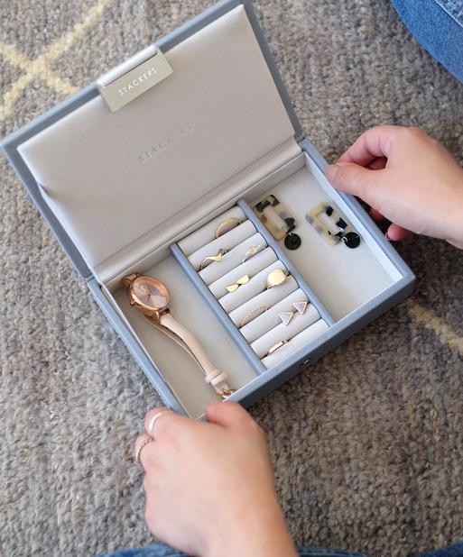 Dusky Blue Mini Jewellery Box Lid