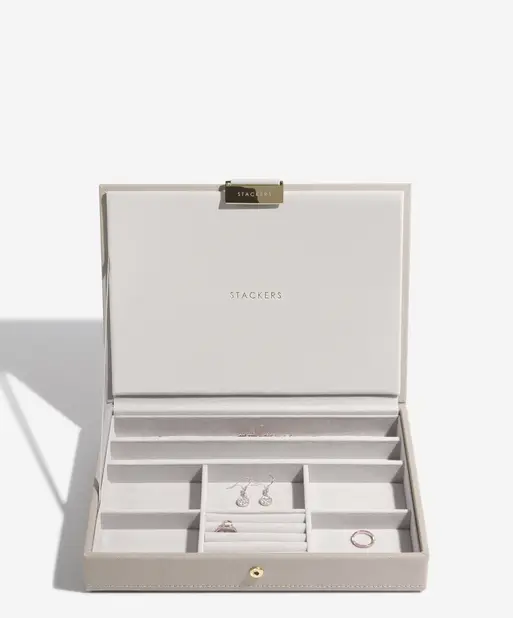 Taupe Classic Jewellery Box Lid