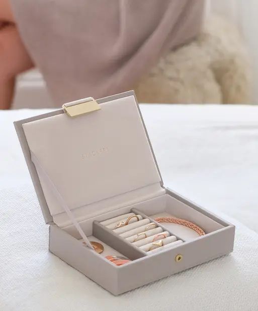 Taupe Mini Jewellery Box Lid