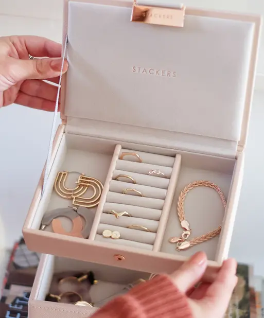 Blush Pink Mini Jewellery Box Lid