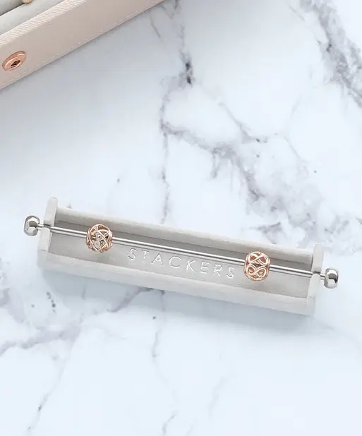 Grey Velvet Charm Bar