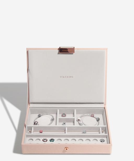 Blush Pink Classic Bracelet Jewellery Box Lid