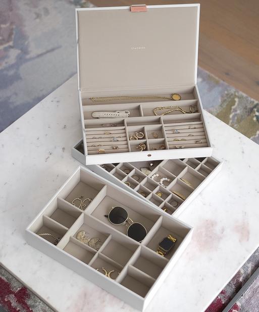 White & Rose Gold Supersize Jewellery Box