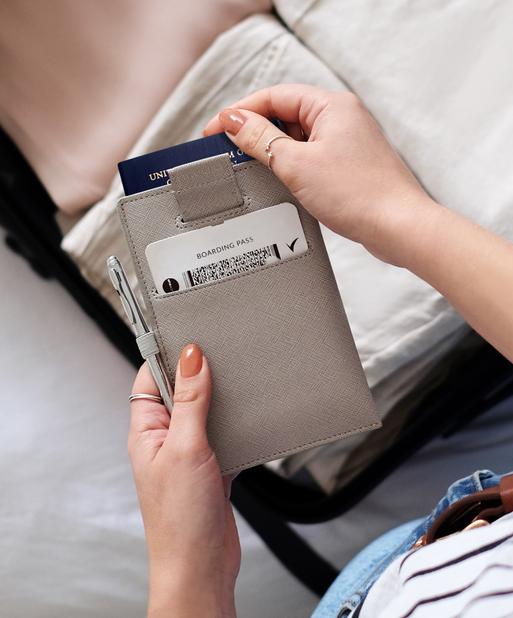 Taupe Passport Sleeve