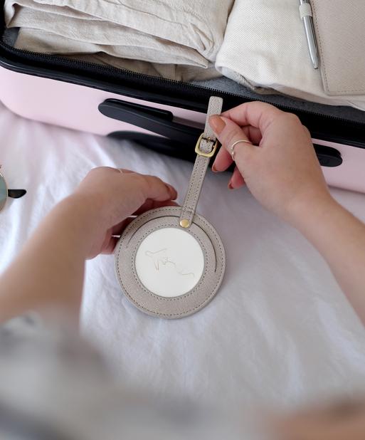 Taupe Luggage Tag