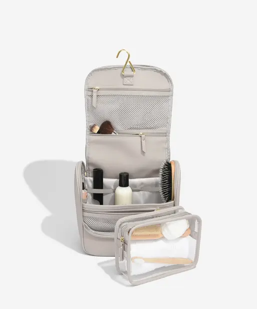 Taupe Hanging Washbag