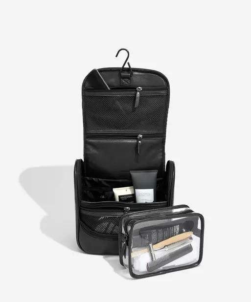 Black Hanging Washbag