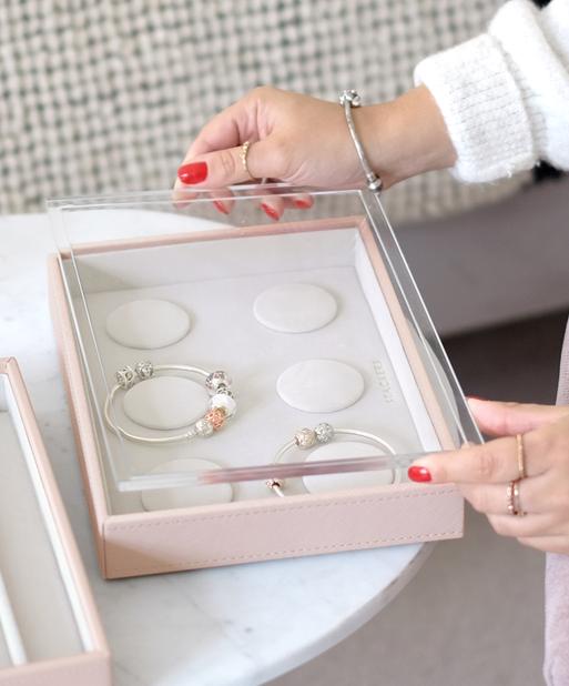 Blush Pink Classic 6 Bracelet Layer & Display Lid