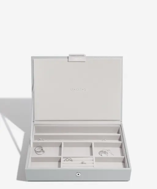 Pebble Grey Classic Jewellery Box Lid