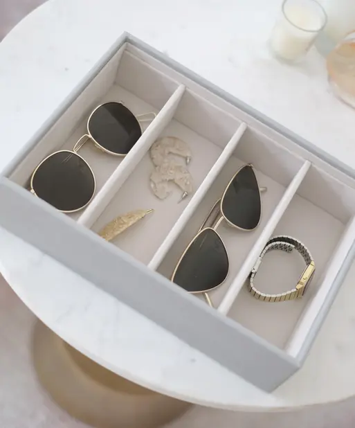 Pebble Grey Classic Glasses & Accessory Layer