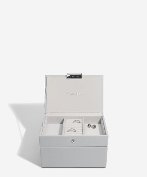 Pebble Grey Mini Jewellery Box Set of 2